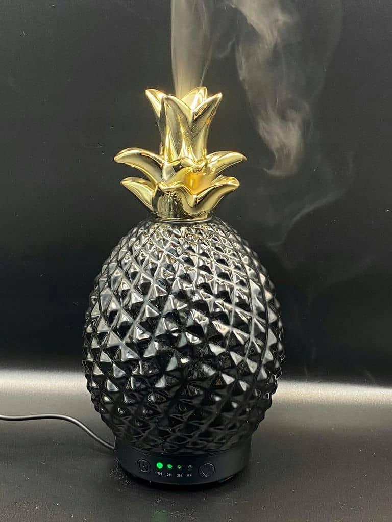 Nawilzacz Parowo Ultradzwiekowy Ceramiczny Mardecor Ananas 12w Czarny
