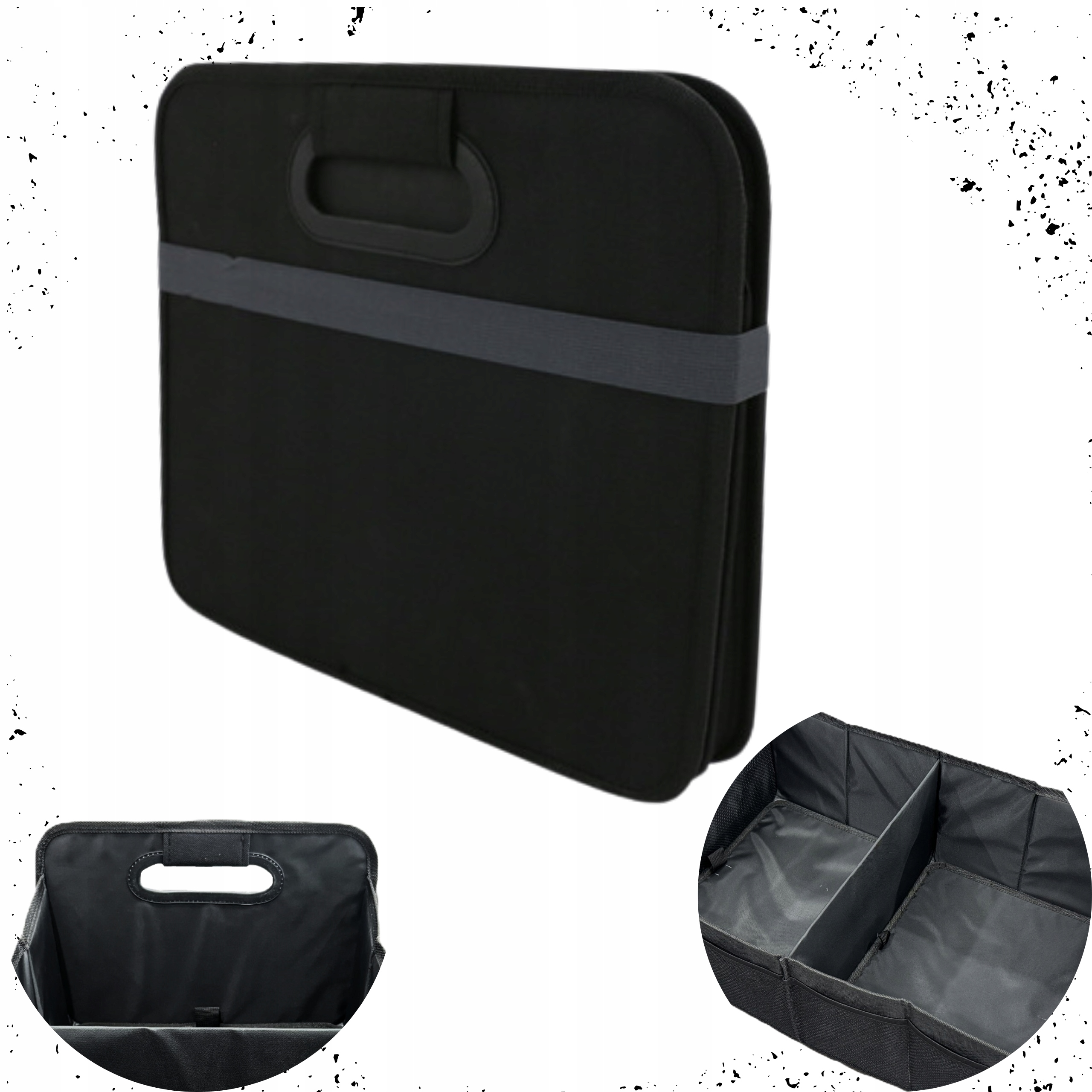 Organizer Do Bagaznika Skladany Samochodowy Samochodu Duzy 58x35x30cm 58 L 04