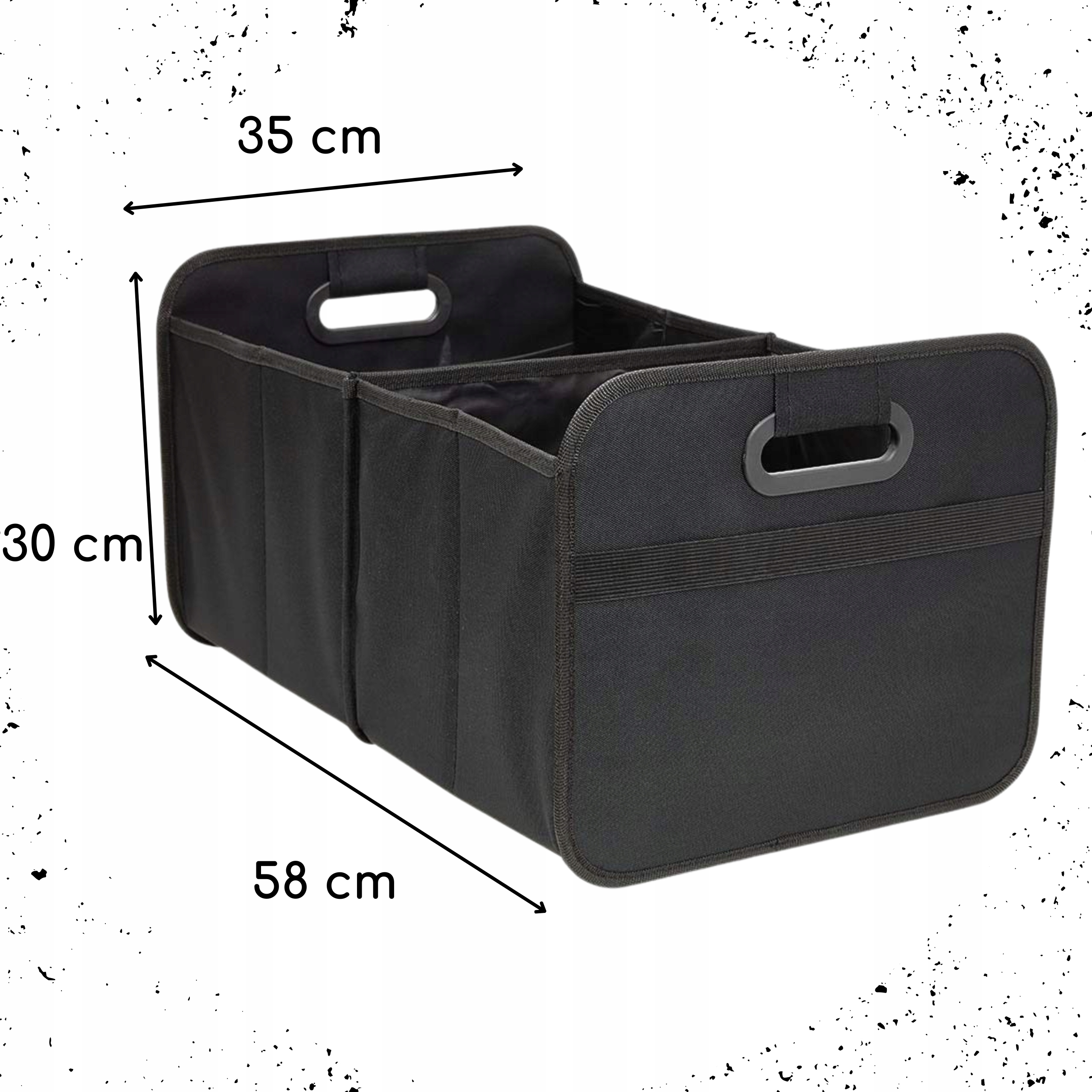 Organizer Do Bagaznika Skladany Samochodowy Samochodu Duzy 58x35x30cm 58 L 05