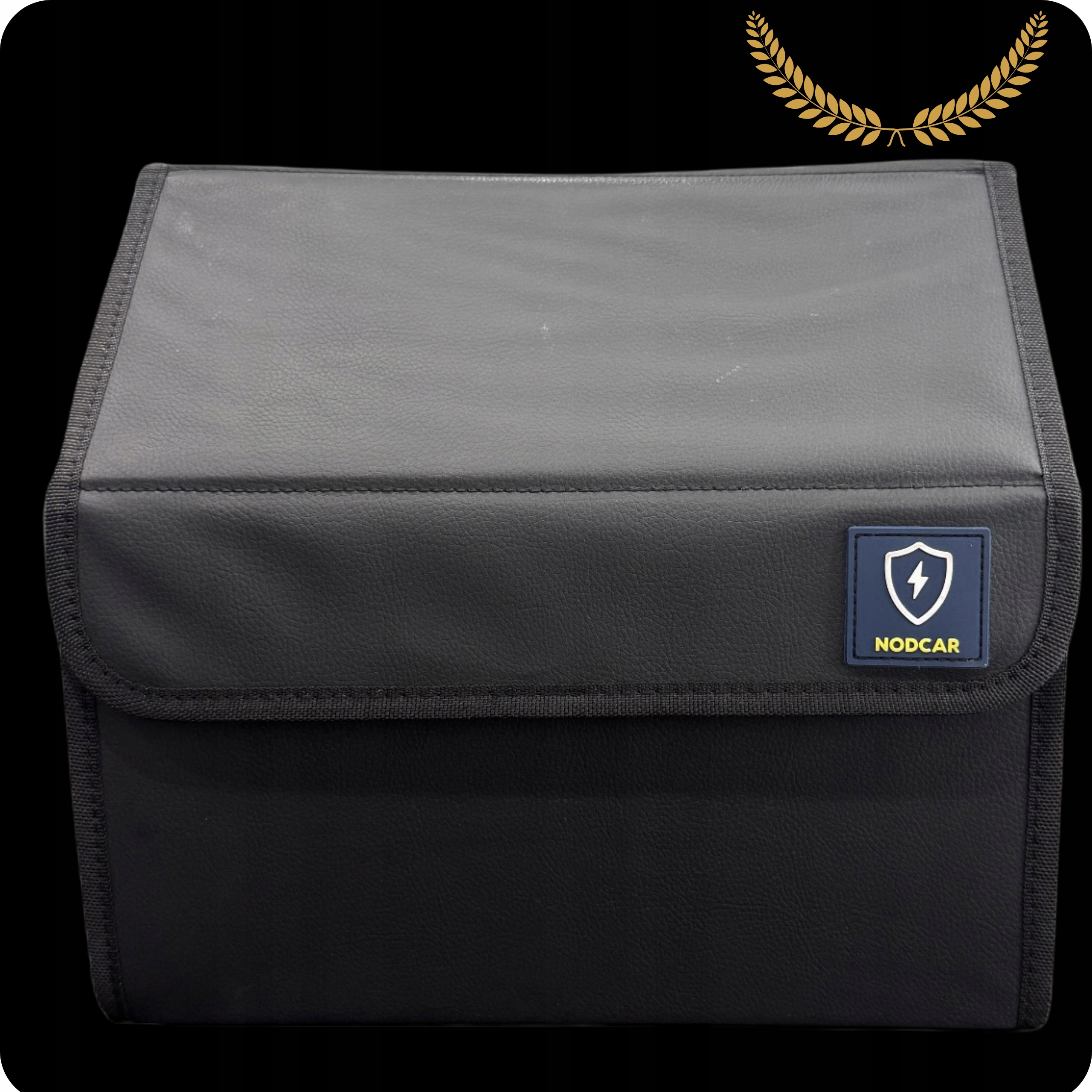 Organizer Skorzany Do Samochodu 40x30x30 Cm Czarny Pojemnik Jakosc Premium 02