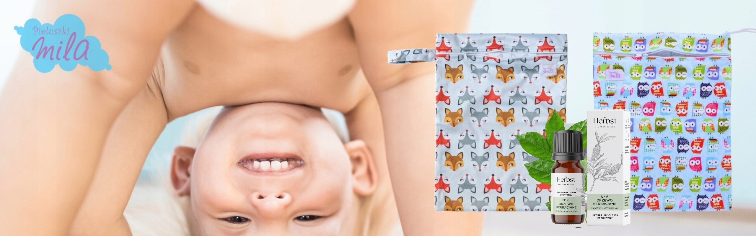 Zestaw Woreczek Na Brudne Pieluchy Wklady Wybor Olejek Drzewo Herbaciane 1